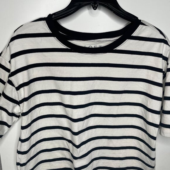 LOFT black & white stripped top - Picture 4 of 4